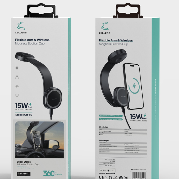 מעמד רכב מגנטי CELLERA CARBON- CH-110