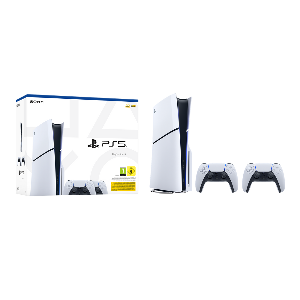 קונסולה פלייסטיישן 5 בלו-ריי מהדורת 2 בקרים Slim- CFI-2016A-2DS