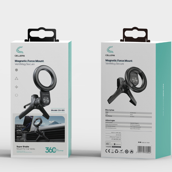 מעמד רכב מגנטי CELLERA CARBON- CH-105