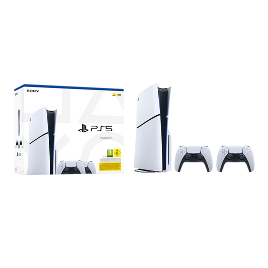 קונסולה פלייסטיישן 5 בלו-ריי מהדורת 2 בקרים Slim- CFI-2016A-2DS