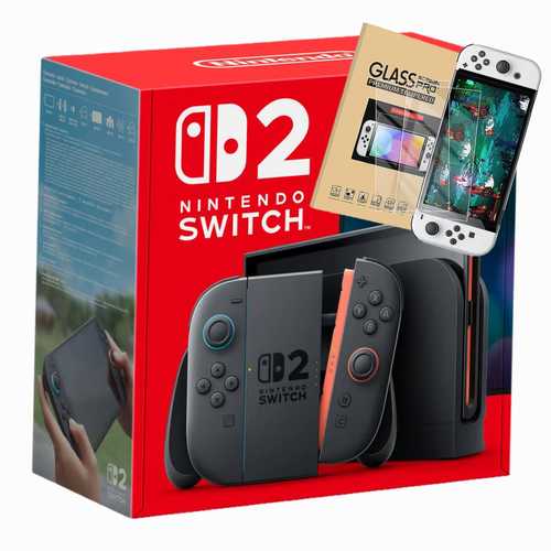 NINTENDO SWITCH 2 + SCREEN PROTECTOR